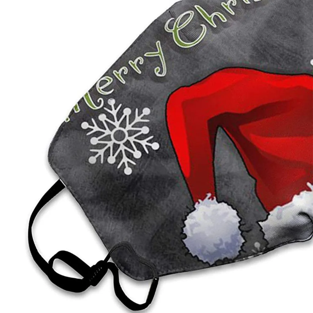 Рождественские маски для взрослых моющиеся дышащие рта защита от срыгивания