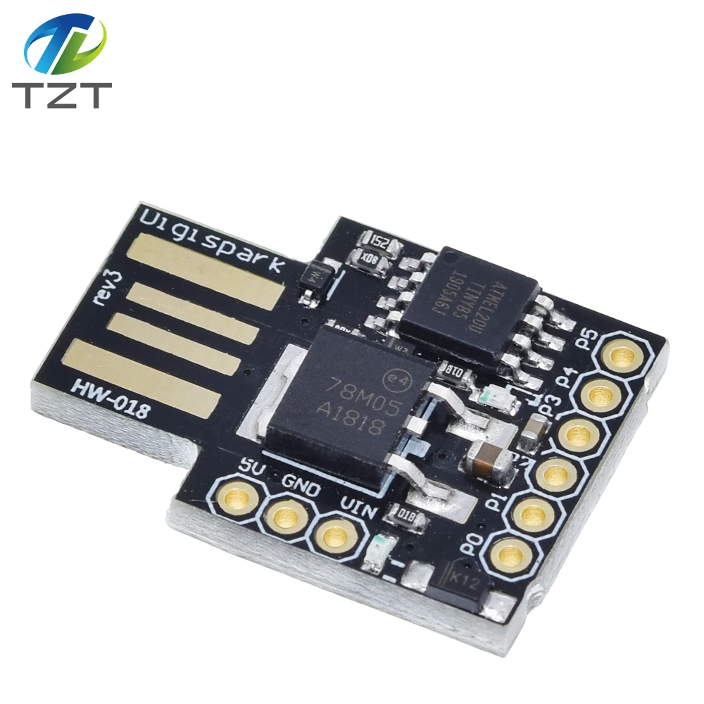 Синий черный TINY85 Digispark Kickstarter микро макетная плата ATTINY85 модуль для Arduino IIC IEC USB
