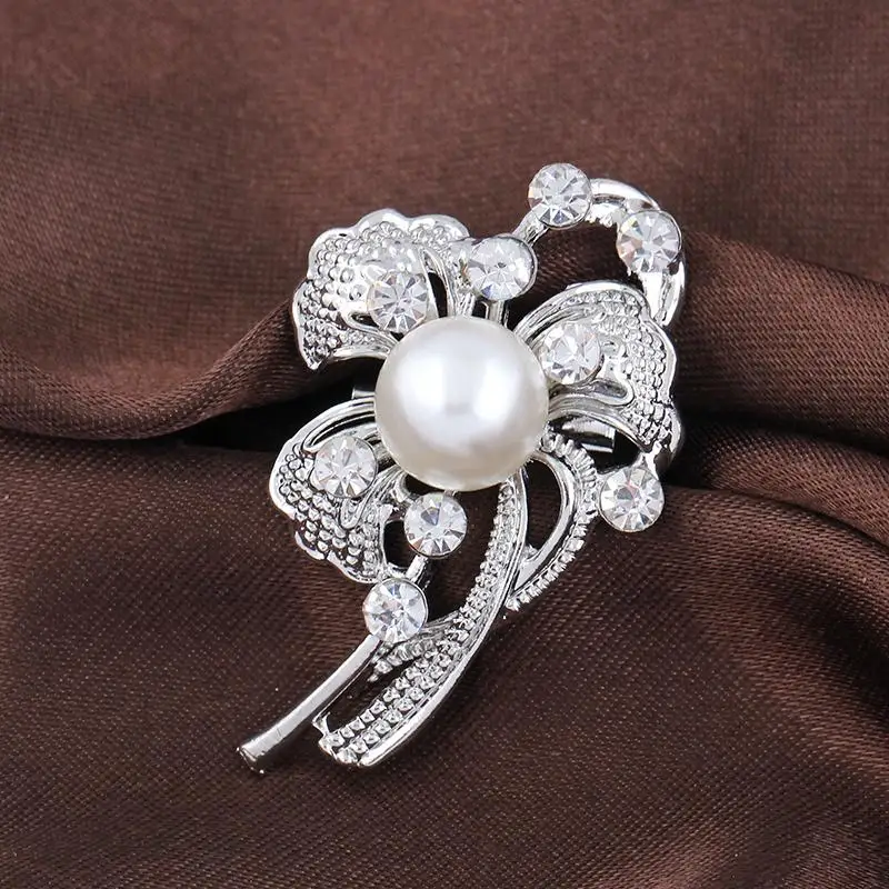 Роскошный элегантный большой Искусственный Жемчужный Цветок из горного