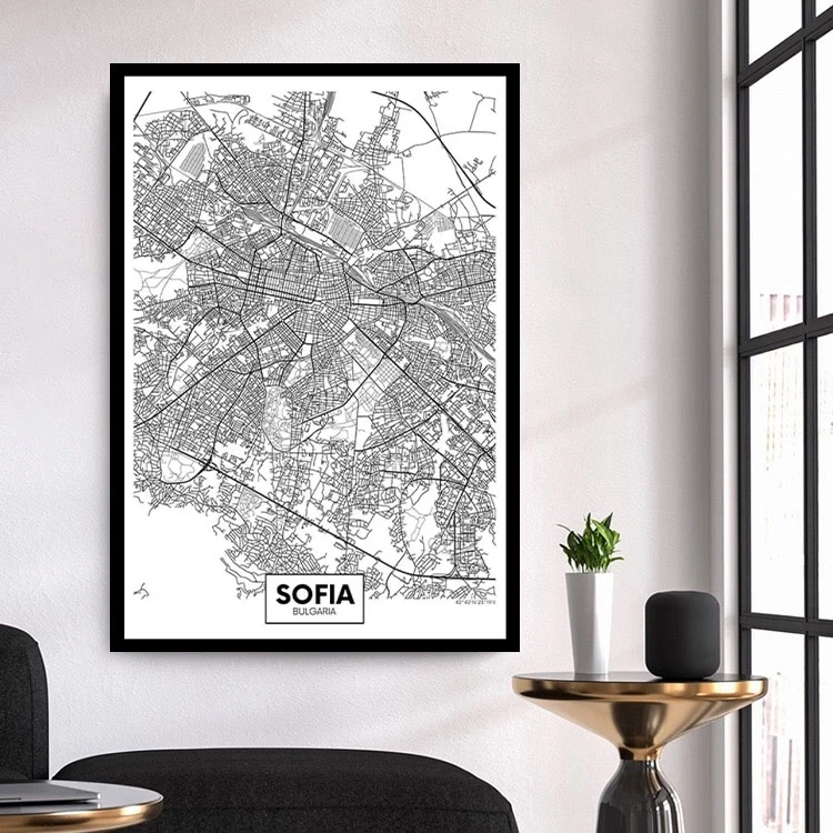 Карта в Будапеште искусство Декор для дома | Дом и сад