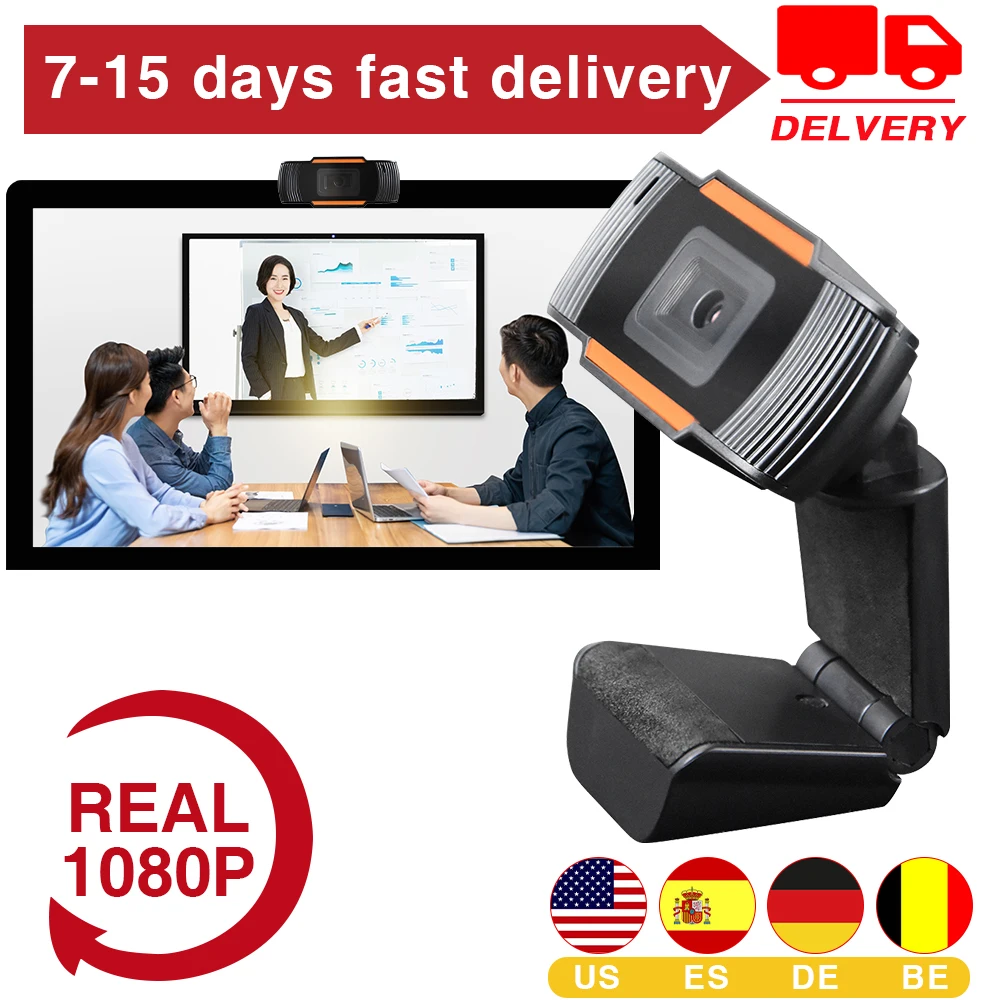 Веб камера Podofo 1080P HD с микрофоном USB|monitor lcd|system monitorcolor monitor |