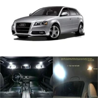 led interior car lights for audi a3 09 12 room dome map reading foot door lamp error free 6pc