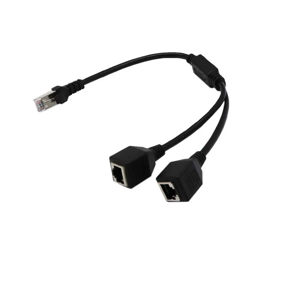 Сетевой Разветвитель RJ45 с 1 штекера на 2 гнезда сетевой разветвитель LAN Ethernet