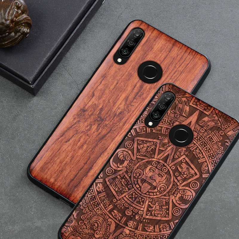 

Чехол для телефона Huawei P30, Huawei P30 Lite, оригинальный Деревянный чехол Boogic из ТПУ для Huawei P30 Pro, аксессуары для телефона