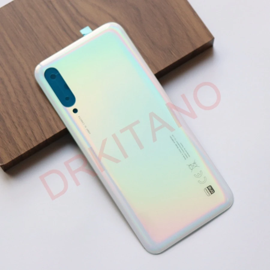 original new back glass cover for xiaomi mi a3 battery cover rear housing door case back panel shell replacement with adhesive free global shipping