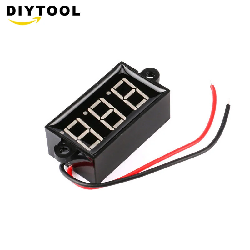 0 56 дюймовый водонепроницаемый мини светодиодный вольтметр цифровой диапазон