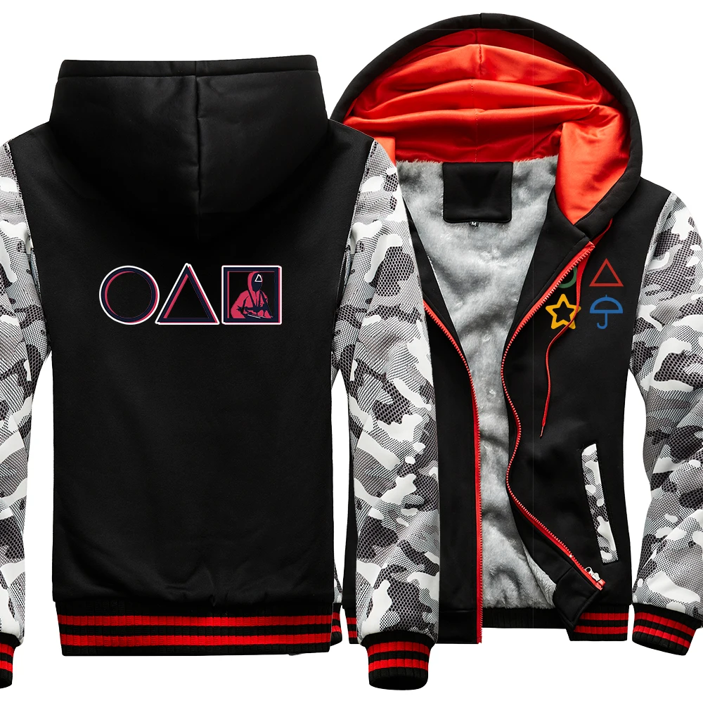 

Худи мужское зимнее флисовое с капюшоном и принтом, на осень/зиму