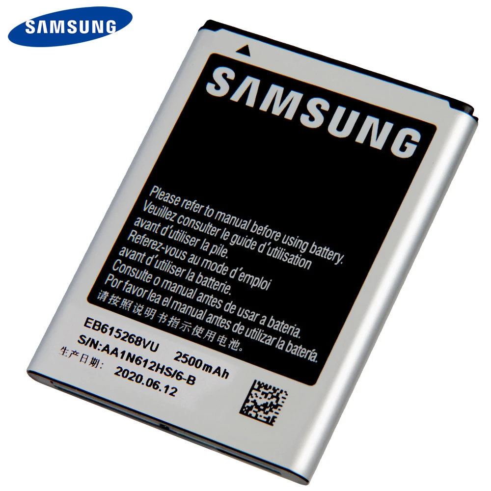 Оригинальный аккумулятор Samsung EB615268VU Для GALAXY Note I889 I9220 N7000 оригинальные сменные