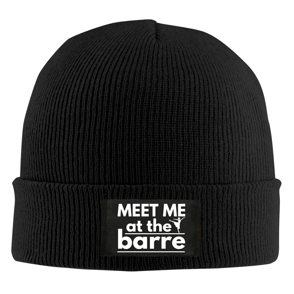

Meet Me At The Barre Beanie Hats For Men Women With Designs Winter Slouchy Knit Skull Cap