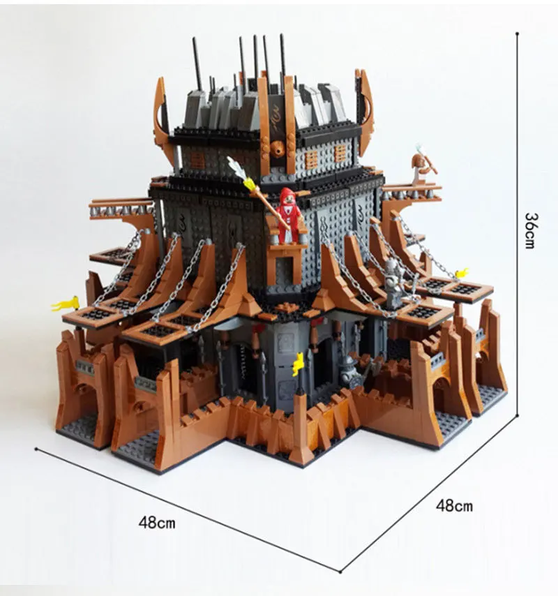 

2020 NEW Lion King Castle Magic Old Knights Castle 2149pcs Warcrafts World building blocks educational kids toys for kids gifts