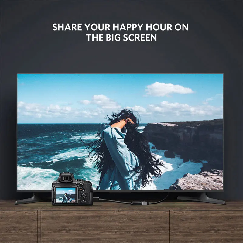 Ugreen Mini HDMI совместимый кабель адаптер 4K для Raspberry Pi ZeroW видеокамеры ноутбука мини