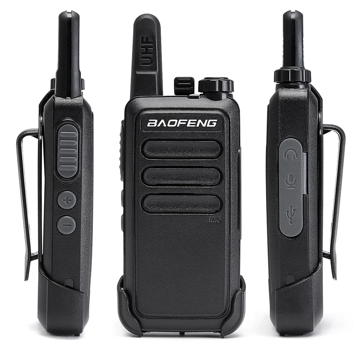 2 шт. Baofeng BF-C9 портативная мини рация 400-470 МГц UHF VOX USB зарядка ручной двухсторонний