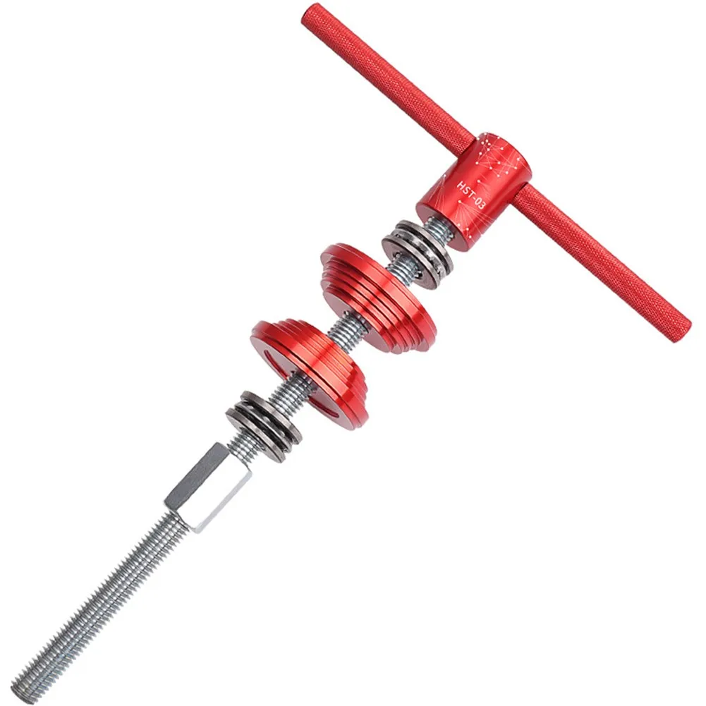 

MTB Road Bike Headset Bottom Bracket BB Install Double-Side Press In Tool Durable Thrust Bearing Aluminum Alloy Handle
