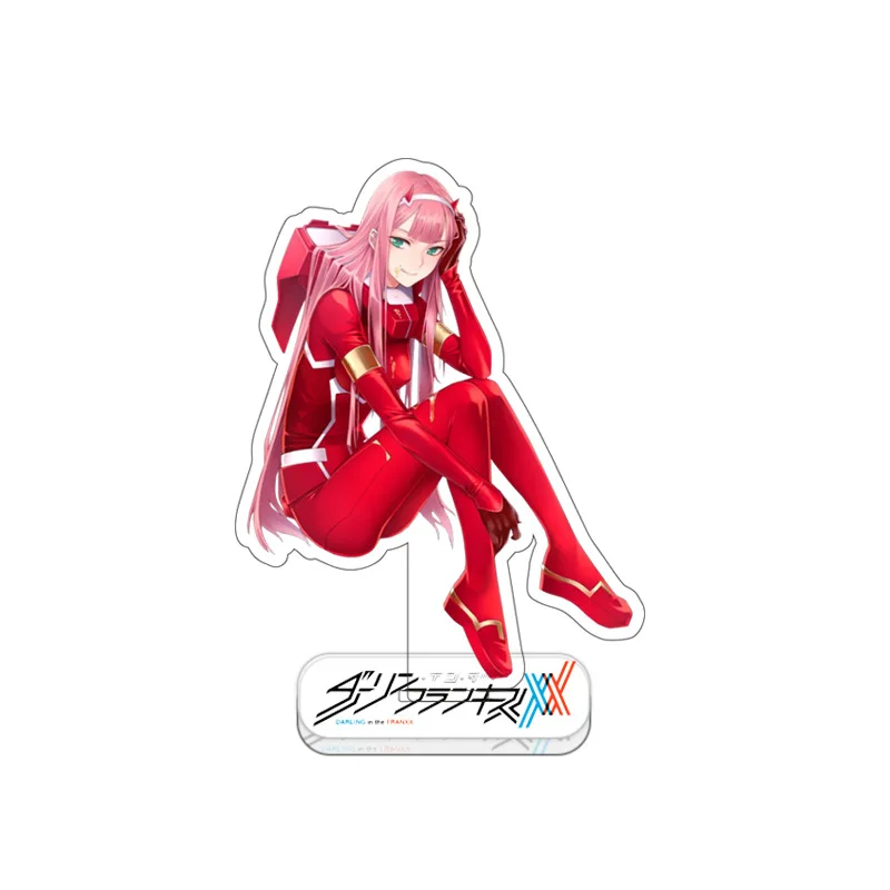 

Classic Cartoon Darling In The Franxx Zero Two 02 Code 002 Hiro Ichigo Goro Miku Acrylic Standee Figure Anime Desk Decoration