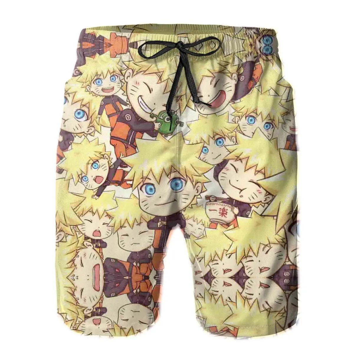 

Causal Breathable Quick Dry Humor Graphic Anime,akatsuki Loose Hokage48 Male Shorts