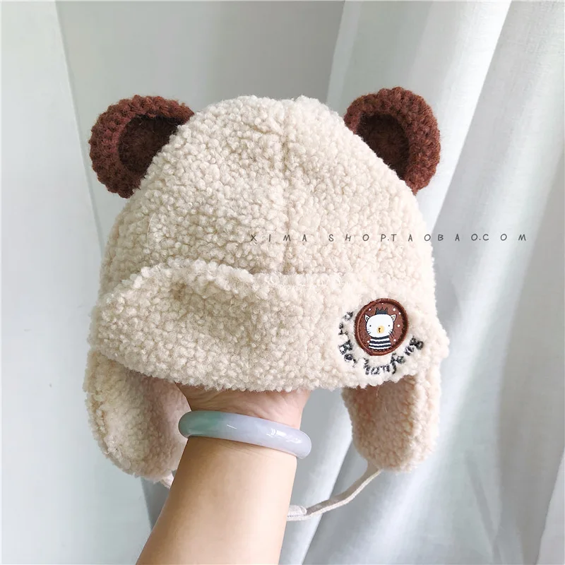 

Милая вязаная детская шапка с помпоном, шапка, плотная теплая шапка для маленьких девочек и мальчиков, Шапка-бини, зимняя теплая детская шап...