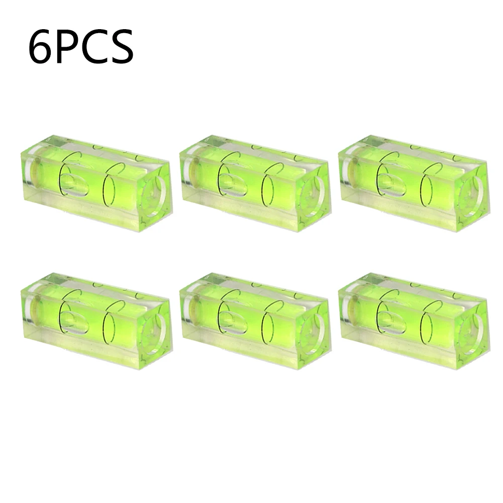 

For Leveling Tubular Spirit Level 40mm 15x15x40mm 6pcs Mini Woodworking