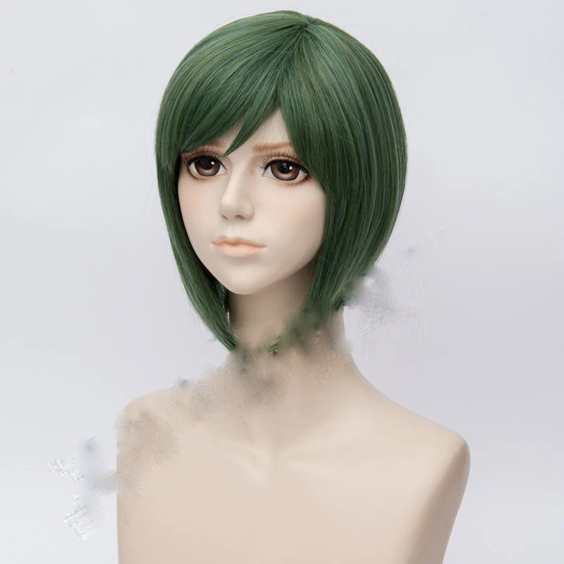 2020 New Hand Tour A3! Yuki Rurikawa Cosplay Wig Short Green Heat Resistant Synthetic Hair Pelucas Party Anime Costumes | Тематическая