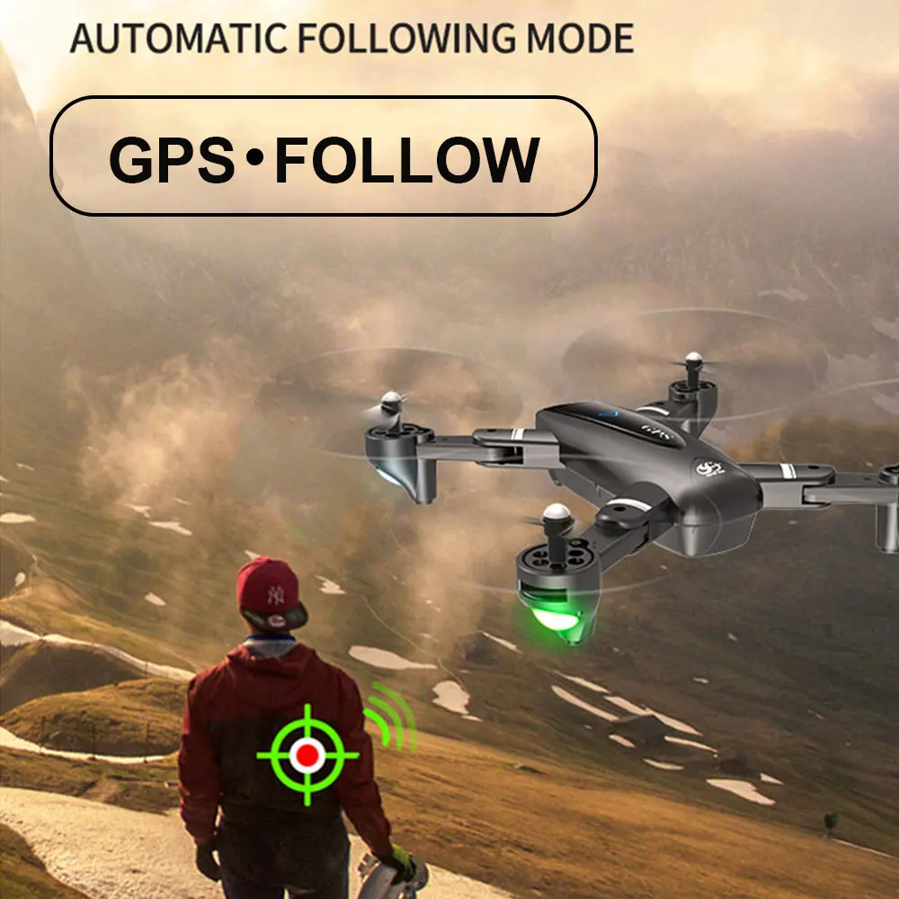 Квадрокоптер с дистанционным управлением S167 GPS 4K HD камера Wi Fi FPV складной селфи