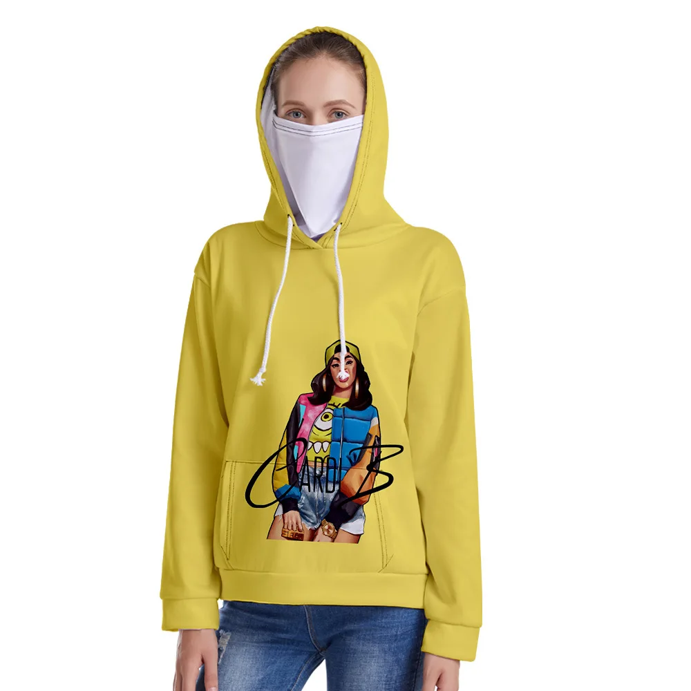 

New Fashion Hip Hop 3D Hoody Sweatshirt Women/men Long Sleeve Funny 3D Hooded Hoodie Harajuku Streetwear Tops with Headscarf Set