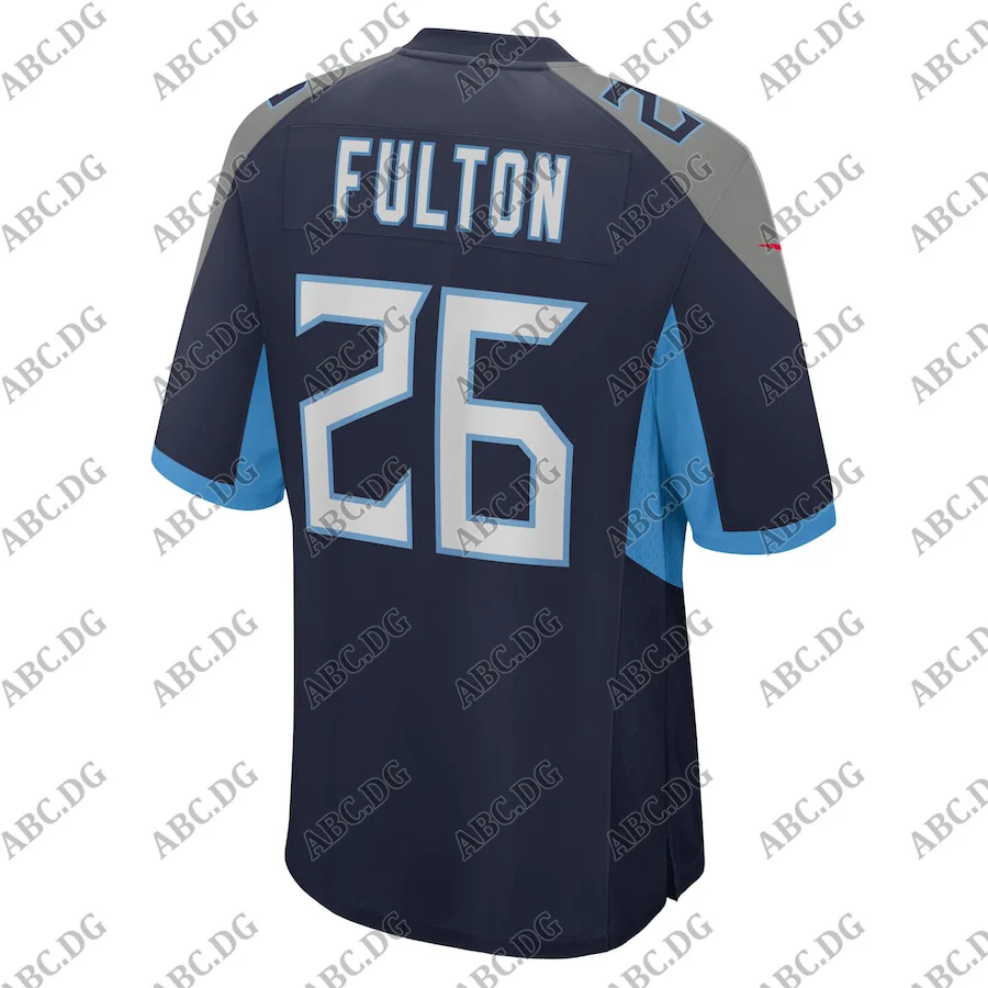 

Men Women Kid Youth Tennessee Kristian Fulton Navy Game Jersey
