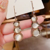 fashion simple cats eye stone gourd pendant earrings personalized womens earrings birthday party jewelry gift dating match