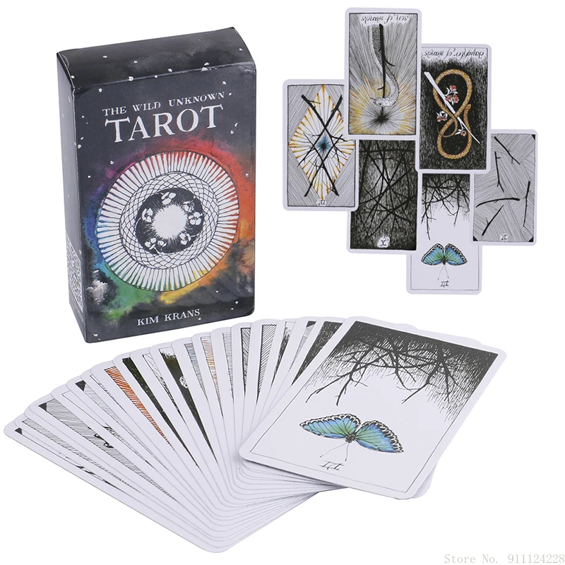 

The Wild Unknown Tarot Deck 78 Cards and Guidebook Kim Krans Tarot Cards Tarot Cards Board Game