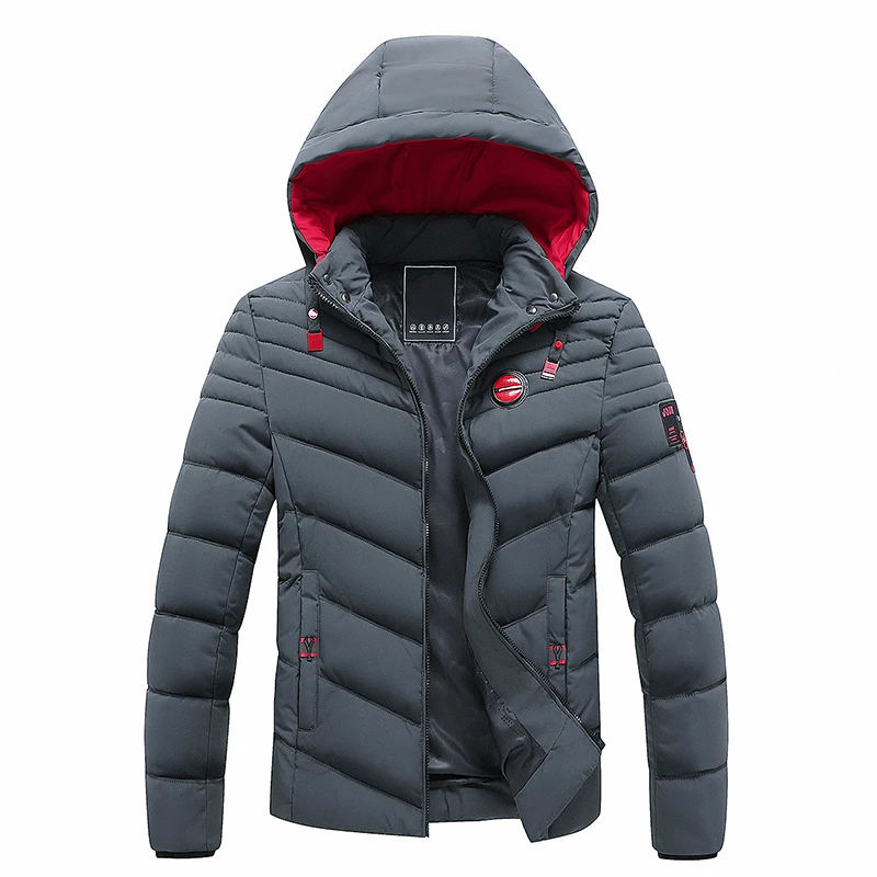 Winter New Windproof Warm Thick Parkas Fashion Hooded Coat Men Autumn Brand Outwear Classic Casual Parkas Jackets Men