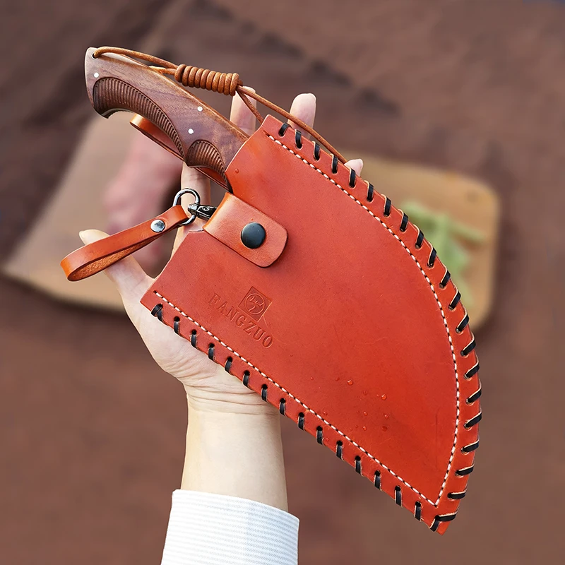 Поварской нож FANGZUO F113 кухонный из композитной стали Ручная ковка 3 слоя для мяса