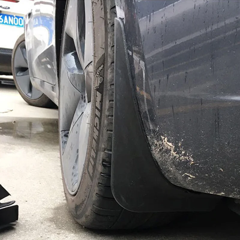 4 шт. брызговики из АБС пластика для Tesla MODEL 3 2016 2017 2018 2019 2020 2021|Грязезащита| |