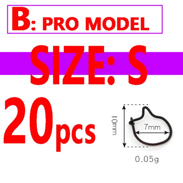 Type B S 20pcs Wifreo 20 шт Maggot клип Maggot волосы установки Klips терминал Карп Рыбалка зажим для приманки снасти все размеры s m l - Цвет: Type B S 20pcs