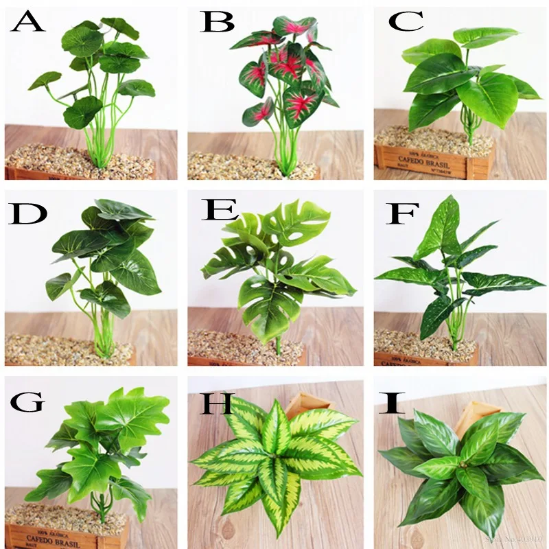 Зеленых листьев растений в виде листка лотоса зеленый растения искусственные