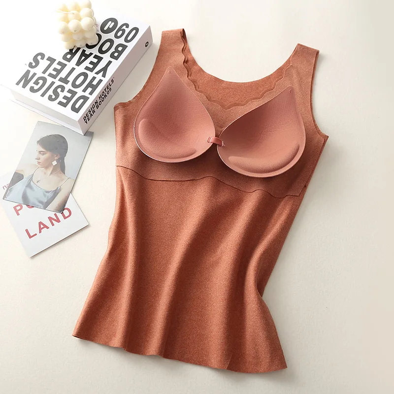 Осенне-зимний новый теплый немецкий бархатный жилет женское нижнее белье из