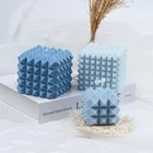 Модная силиконовая форма в виде бриллиантовой свечи для самостоятельной ароматерапии, пластырь для свечей ручной работы, украшения ручной работы