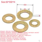 2100 шт. M2 M2 M2, 5 _ M14 M16 GB97 DIN125 твердая латунь плоская медная шайба прокладка высокого качества