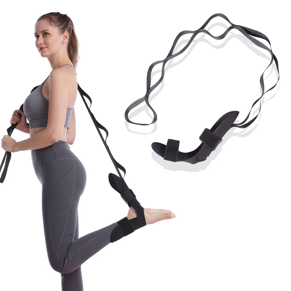 

Yoga Stretch Strap With Loops Foot Flexibility Stretcher Plantar Fasciitis Stretching Belt Leg Flexibility Exercise Sports Rope