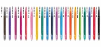 pilot frixion slim retractable erasable gel ink pen 18uf 0 38mm 20 colors value set