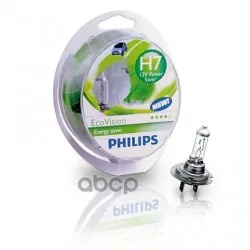 Лампа H7 12972 Longlife Ecovision 12v 55w (Пластиковая Упковка 2 Шт.) Philips арт. 12972LLECOS2|Лампы для