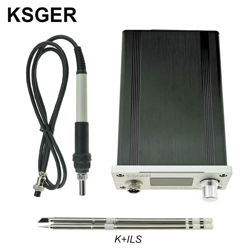 KSGER паяльная станция DIY Kit STM32 2,1 S OLED 1,3 дисплей контроллер температуры цифровой электронный сварочный Утюг T12 железные наконечники - Цвет: sets 9