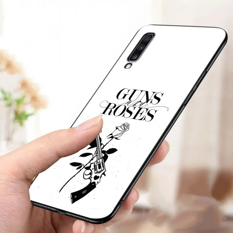 Чехол Guns N Roses с черепом для Samsung Galaxy A01 Core A03S A10 A20E A21 A30 A40 A42 A82 A90 A6 A7 A9 A8 + 2018 A5 2017
