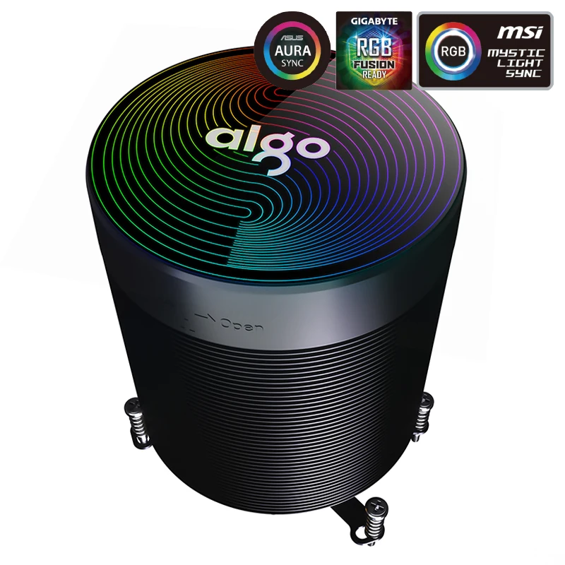 Aigo shadow CPU Cooler 4pin pwm aura sync 5 чистые медные тепловые трубы система охлаждения с