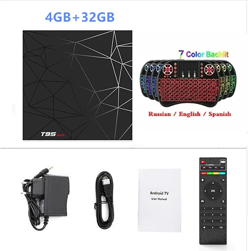 4GB32GB Add I8 4 Гб ram 64 Гб rom 6K Smart tv BOX Android 9,0 T95 MAX Allwinner H6 четырехъядерный 2,4G Wifi Youtube 16G/32G T95MAX телеприставка - Цвет: 4GB32GB Add I8