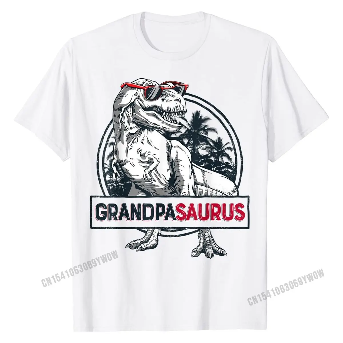 Футболка Grandpasaurus Мужская футболка с Рексом дедушкой сауром динозавром Granddad