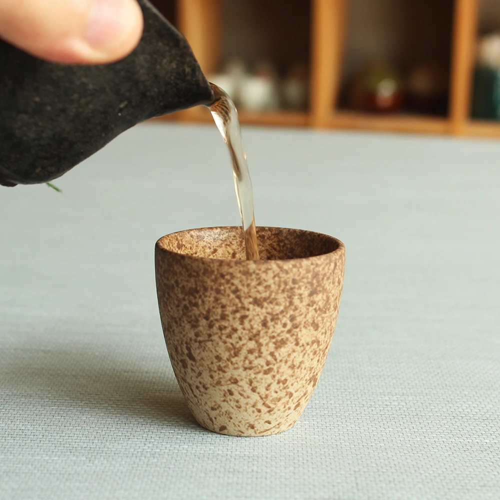 6 шт Чай чайная чашка китайские Керамика Винтаж кружка для воды простой сырой