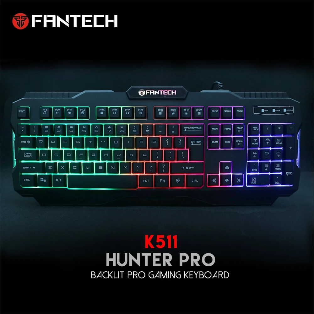 Игровая клавиатура FANTECH K511 19 кнопок без конфликтов светодиодсветодиодный