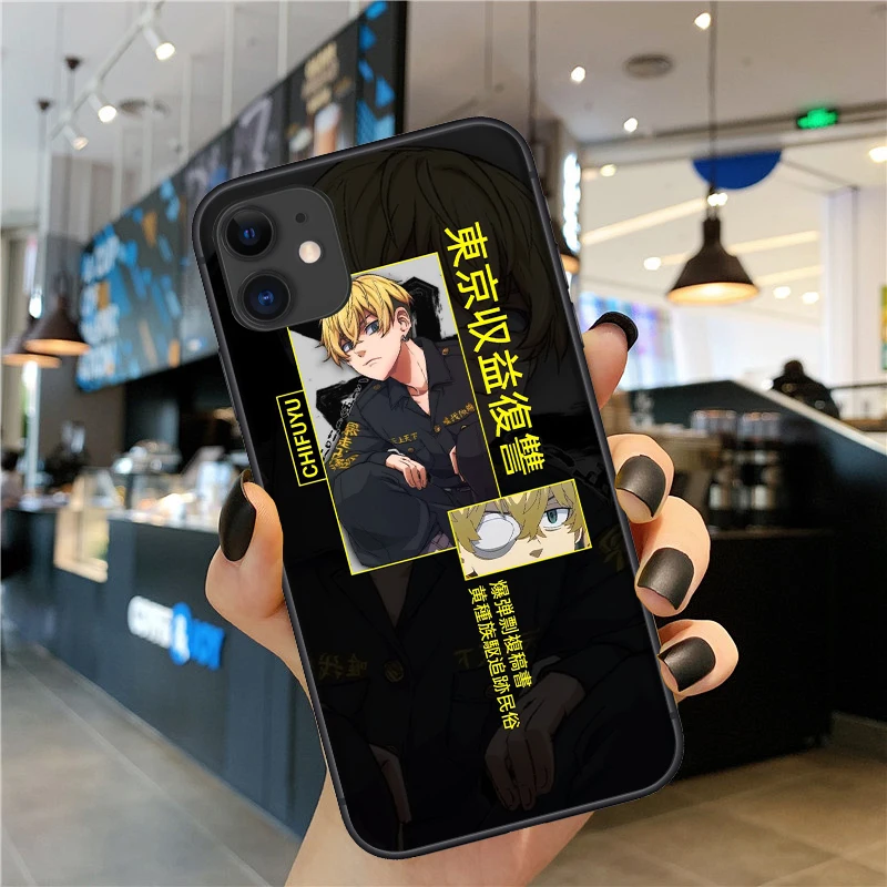 Japanese anime Tokyo Revengers Phone Case For iPhone 11 12 13 Pro Max XR X XS MAX 7 8 Plus SE 2020 Soft silicone Cover Fundas