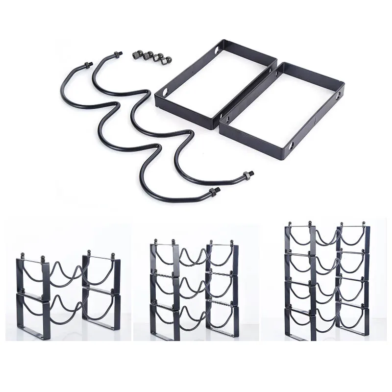 Держатель для винной бутылки металлическая стойка вина полка виски креативное