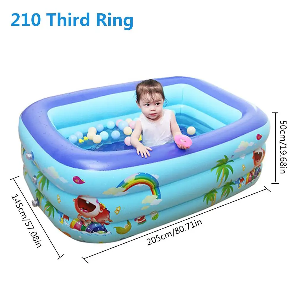 

Inflatable Swimming Pool Thickened Durable Safe Family Large Paddling Pool Durable For Children Adults Babies Piscina Infantil