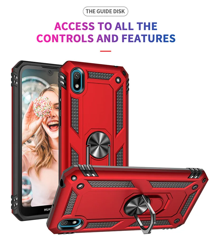 

For Huawei Honor 8S Case Magnet Car Ring Stand Holder Cover on For Huawei Honor 8S 2020 8 S KSE-LX9 KSE LX9 Honor8S Coque Funda
