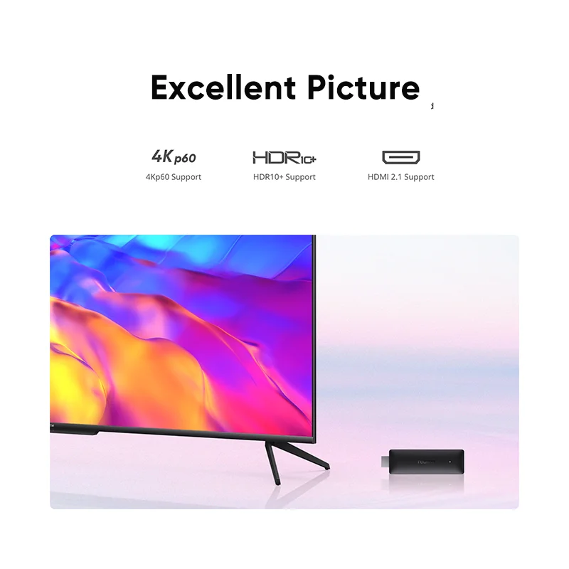 Realme 4K TV Stick Smart Google Глобальная версия 2 ГБ 8 HDMI 2.1 Четырехъядерный процессор